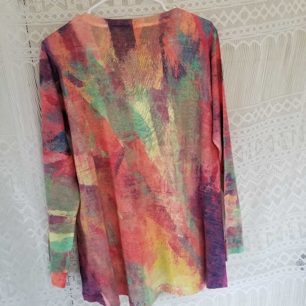 Soft Surroundings Color Spalsh Top Size Large - image 6